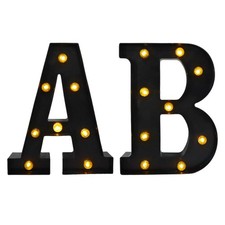 Insegna luminosa con alfabeto