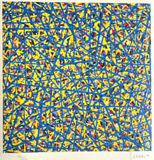 Sol Lewitt Litografia COA originale numerata a mano firmata o.p. timbro
