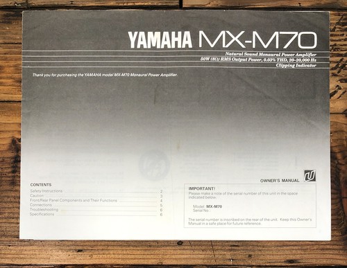 Yamaha m70 amplificatore - mx-m70,