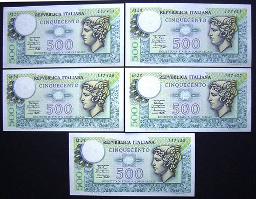 Banconote 500 lire - , serie