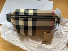 Borsa Burberry Sonny Check Canvas BumBag 8084555 nuova/nuova
