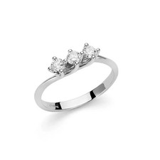 Anello Miluna Donna Oro Bianco