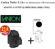 USB COMP.VIMAR IDEA NERO