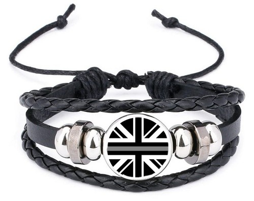 Thin silver line leather - thin,