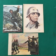 3 CARTOLINE Militari Originali
