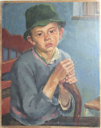 Dipinto olio walter - olio, pugnale