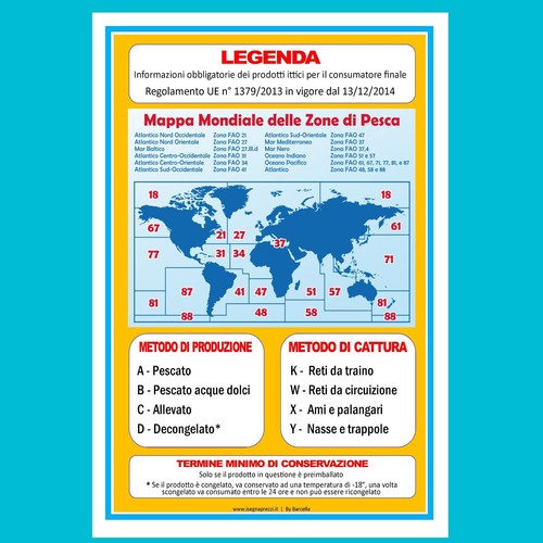 Poster pescheria legenda - poster,