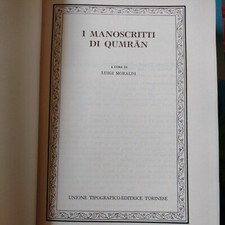 ANONIMO, I manoscritti del Qumran, UTET, Classici delle religioni. 1971