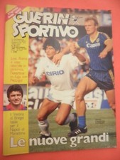 Guerin Sportivo n 38 1984 Maxi Poster Maradona e Bertoni inserto Sport Rivera/G1