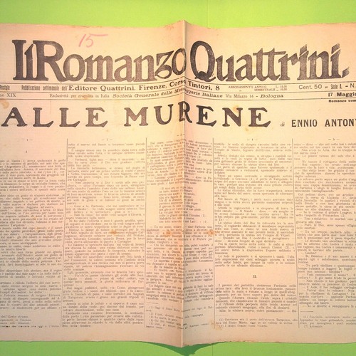 Alle murene romanzo - murene, il