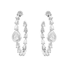 Orecchini Ottaviani rodiati