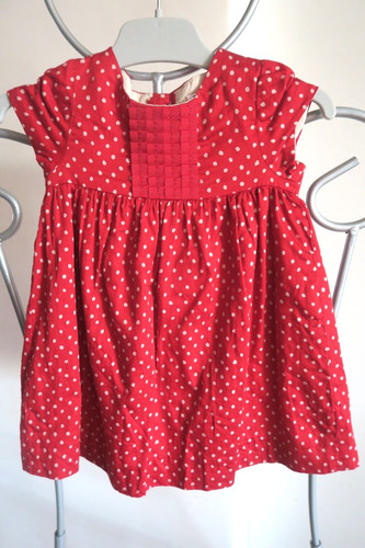 Robe rouge pois - robe, blancs