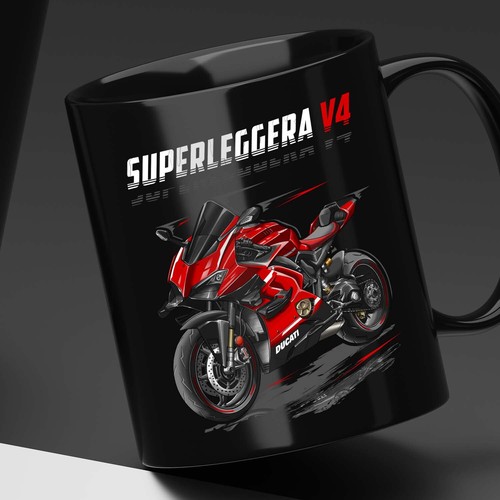 Tazza caffè moto ducati - tazza,