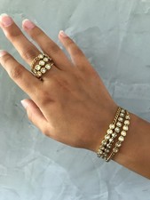 Anello bracciale glamstones - anello,