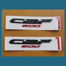 Coppia Adesivi Fianchetto HONDA CBF 600 Nero Cod. 77312-MER-R600