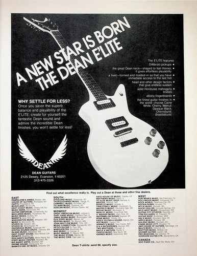 Chitarra dean lite - e'lite, elite
