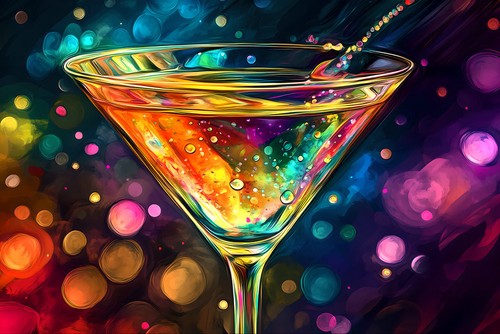 Opere arte bar colorate - opere,
