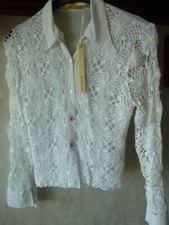 WHITE LACE BLOUSE T-SHIRT TOP