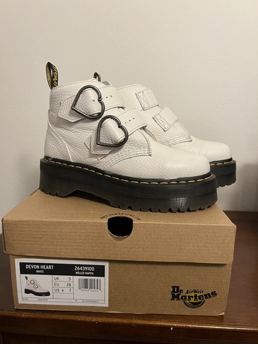 Martens devon heart white - dr.,