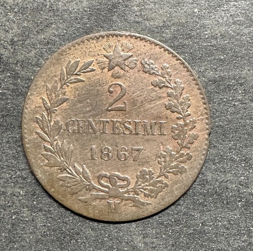 1867 italia due centesimi - 2,