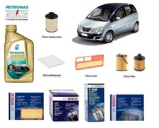 Kit Tagliando Bosch + Olio per Lancia Musa 1.3 Multijet 51 Kw 70 Hp