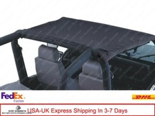 Rampage California Slip Bikini Bamini Soft Top Nero per Jeep CJ5 1976-1983