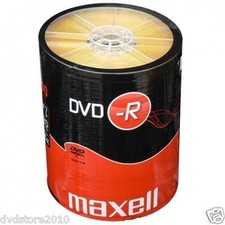 100 DVD -R Maxell vergini STOCK 4.7GB 120MIN 16X SHRINK + 1cd verbatim 275733