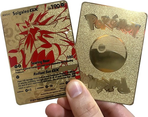 Metal golden solgaleo - solgaleo, full