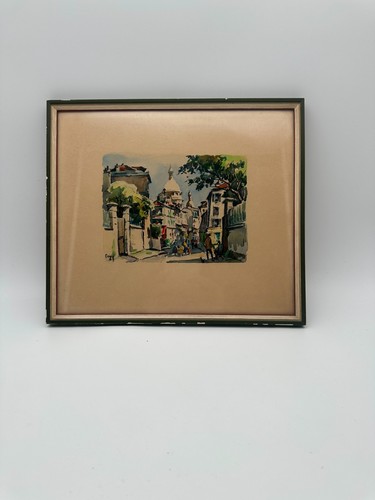 Acquerello scena strada - scena,
