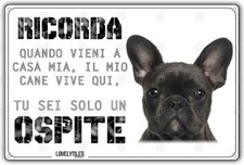 Cartello cane Bulldog Francese