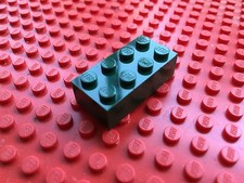 LEGO (3001) 2x4  VERDE SCURO DARK GREEN MILITARY 1 Mattoncino Brick Basic Steine