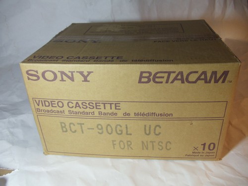 Videocassette sony bct - 10,