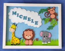 QUADRETTO  NASCITA CORNICE