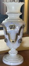 Vase XIXeme Opaline Émaillée