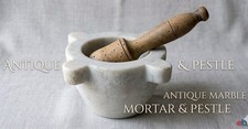 Antico Mortaio in Marmo Bianco