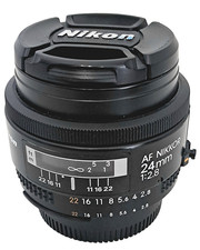 Nikon AF Nikkor 24mm f/1:2.8 per analogico e digitale TOP +++++