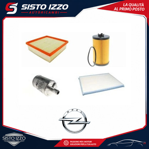 Kit filtri tagliando - 4, opel