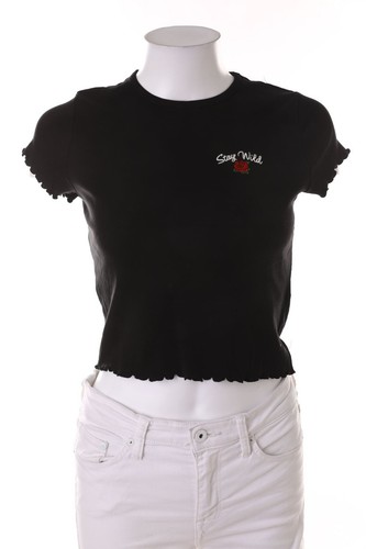 Alcott maglia cropped nera - l,