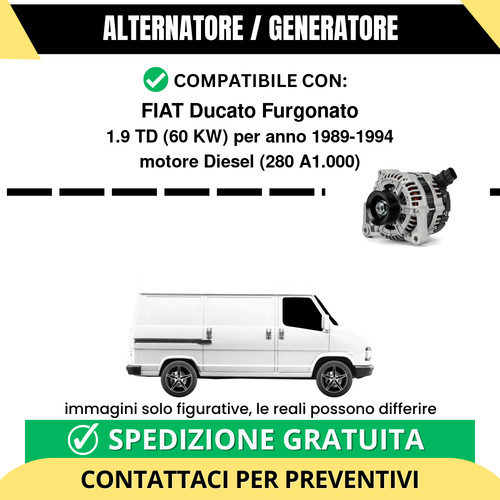 Alternatore fiat ducato - alternatore,