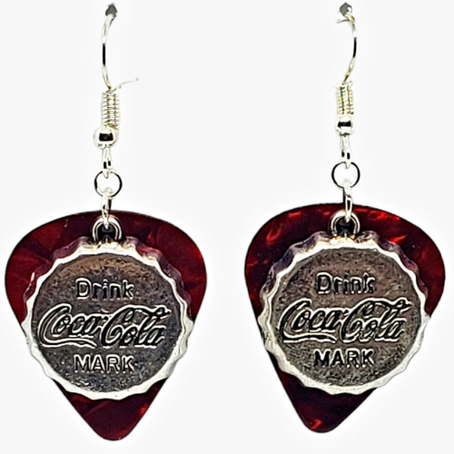 Orecchini coca cola tappo - coca-cola,