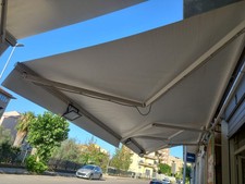 tenda da sole a bracci con motorino Elettrico Incorporato 