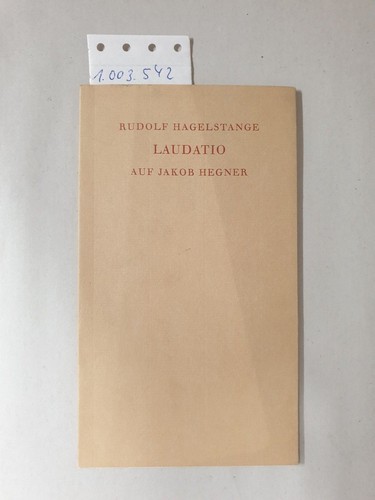 Laudatio auf jakob hegner - auf,