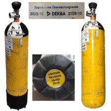 Bombola aria respirabile 6l 300 bar bombola aria respirabile (con TÜV) supporto bombola acciaio