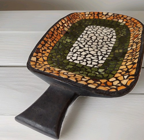 Wood handcarved tray - wood,