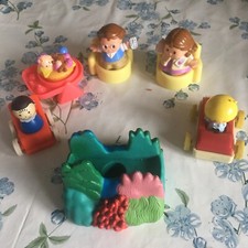 LOTTO 3+2 +6 PERSONAGGI FIGURES FISHER PRICE LITTLE PEOPLE E VARIE