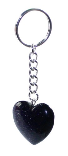 Portachiavi cuore flusso blu - portachiavi,