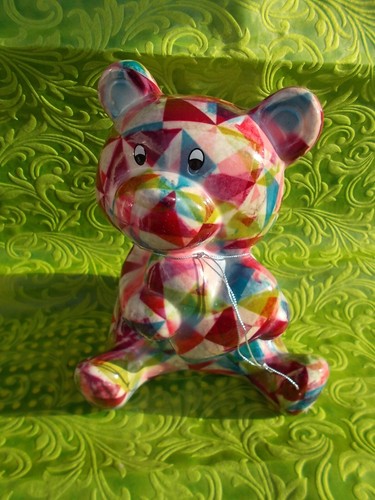Orsetto salvadanaio ceramica - orsetto,