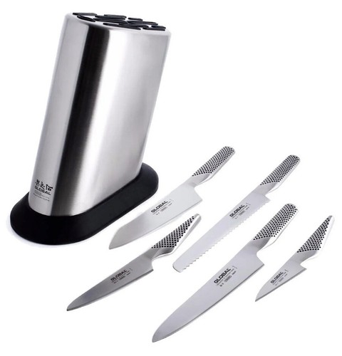Global knife block set - pc.,