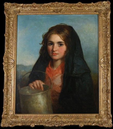 Antico dipinto olio - su, tela
