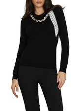 Relish maglia Isotta con foulard nero